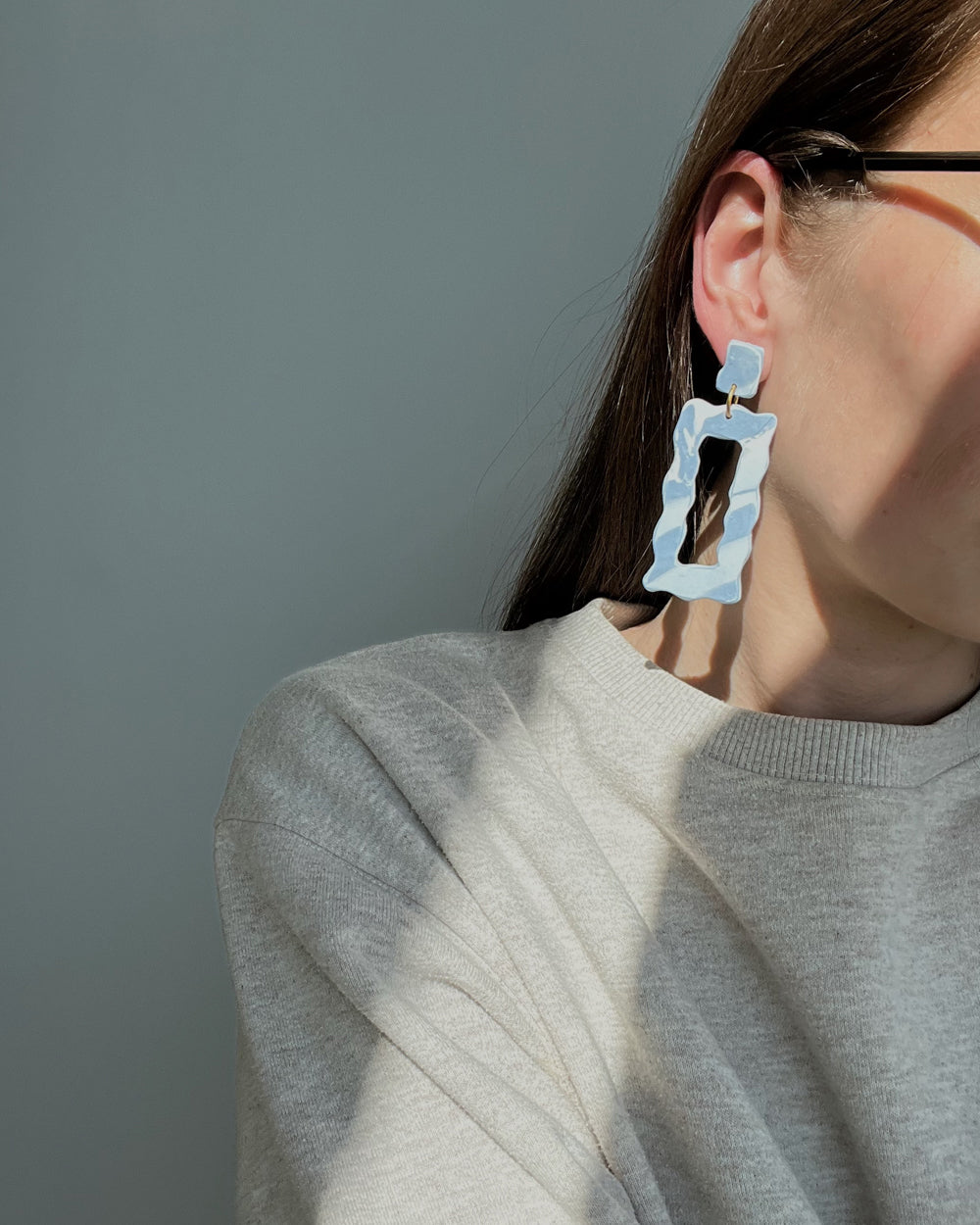 Statement Earrings - Chelsy_Blue