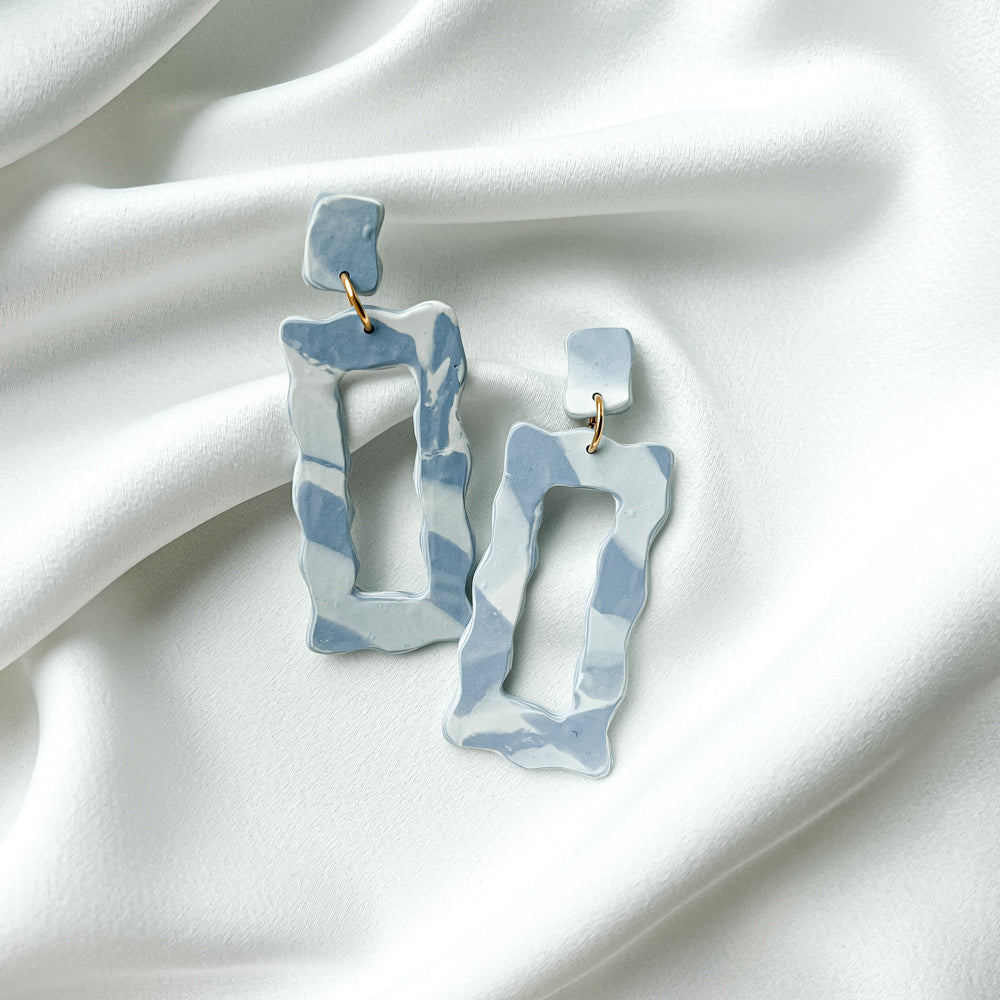 Statement Earrings - Chelsy_Blue
