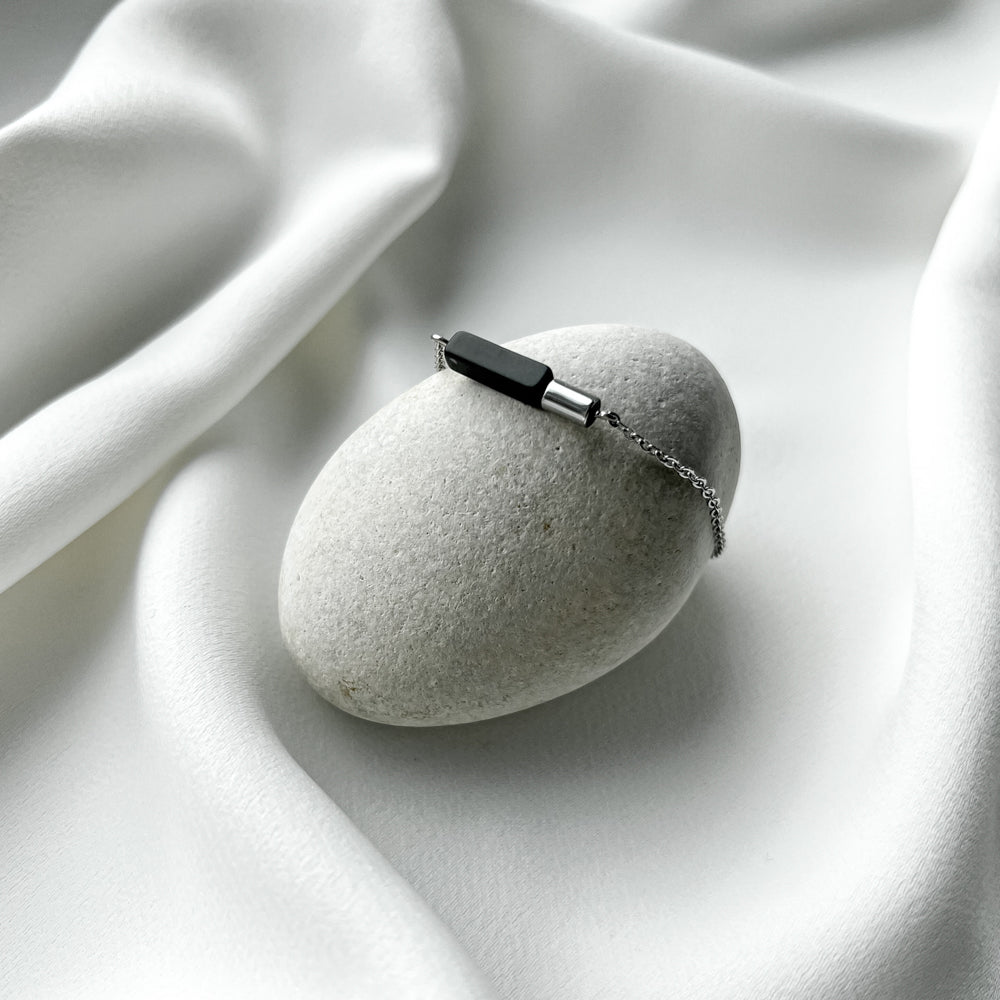 Natural stones minimal bracelets_stainless steel