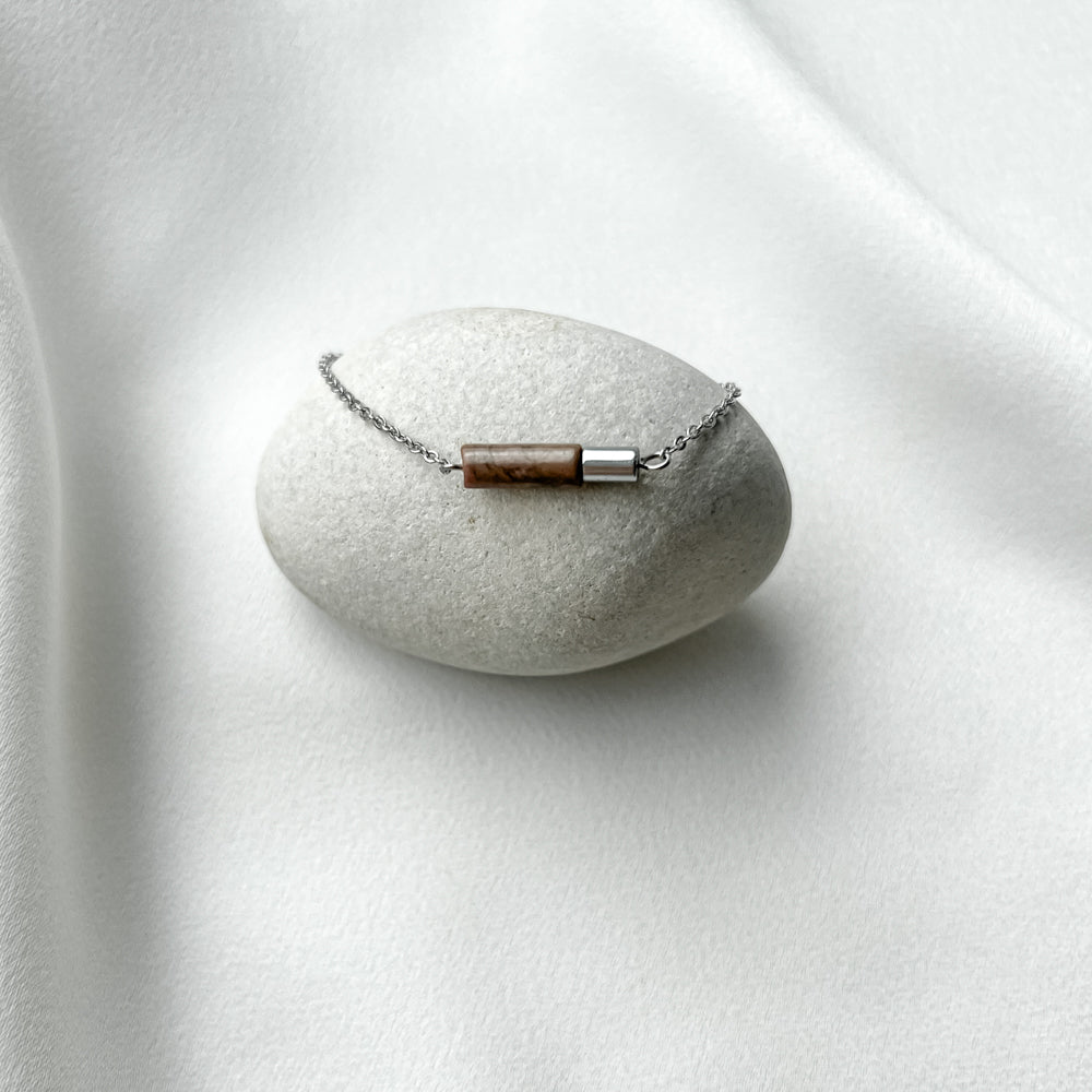 Natural stones minimal bracelets_stainless steel