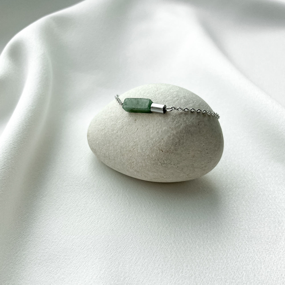 Natural stones minimal bracelets_stainless steel