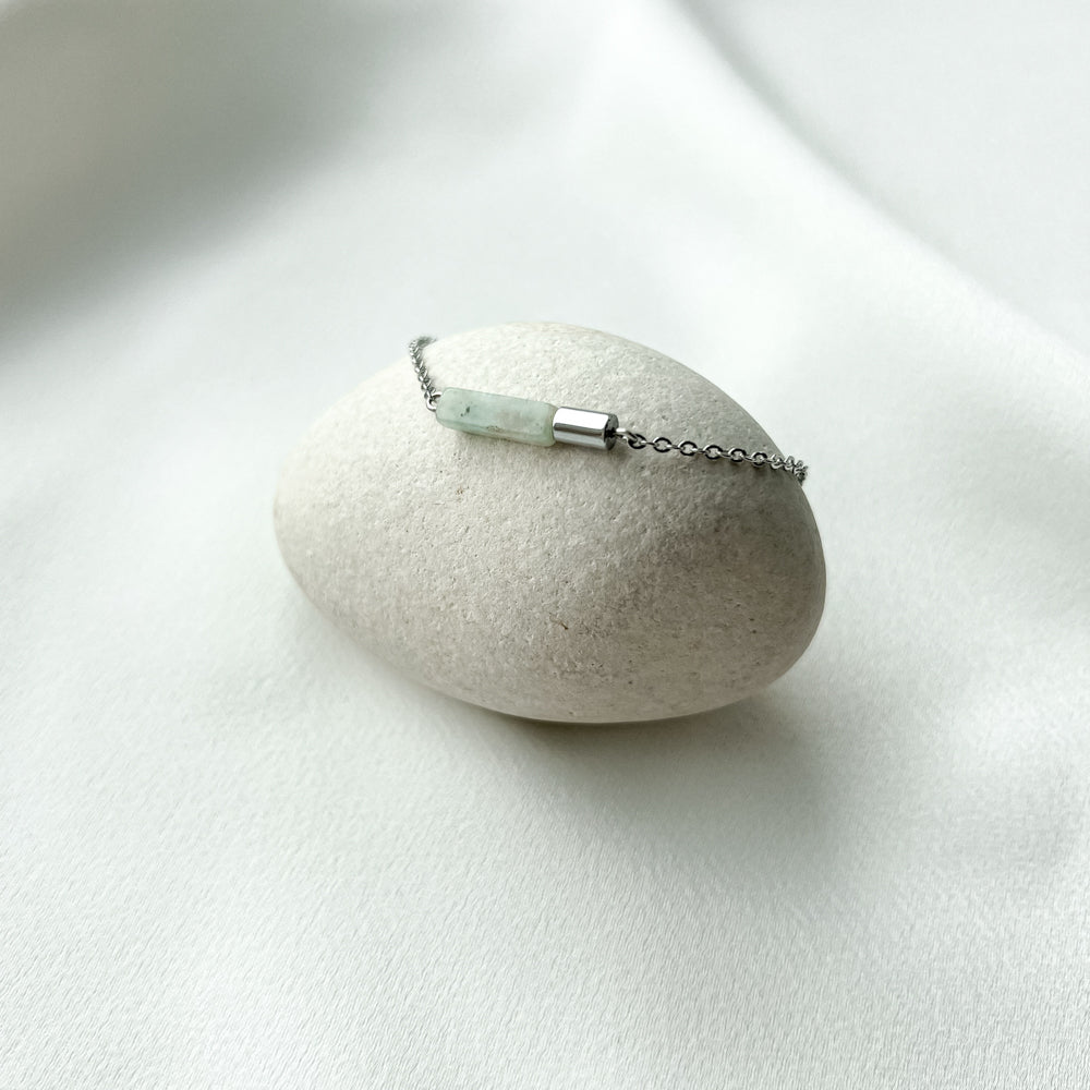 Natural stones minimal bracelets_stainless steel