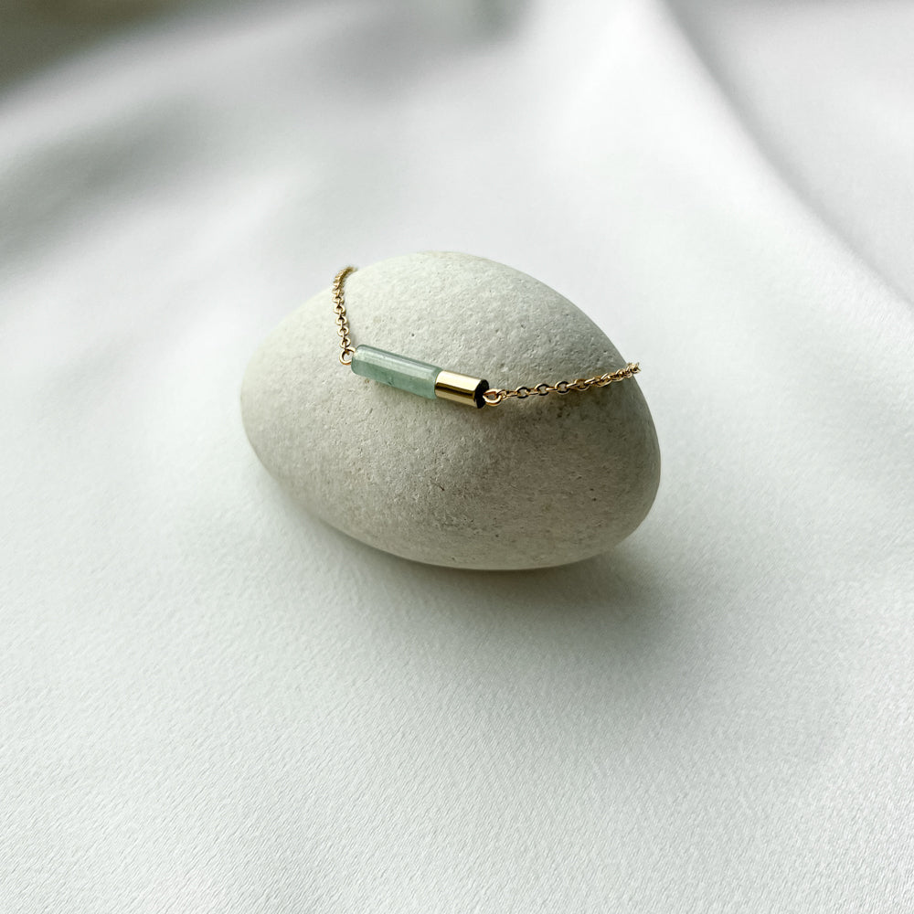 Natural stones minimal bracelets_gold plated stainless steel