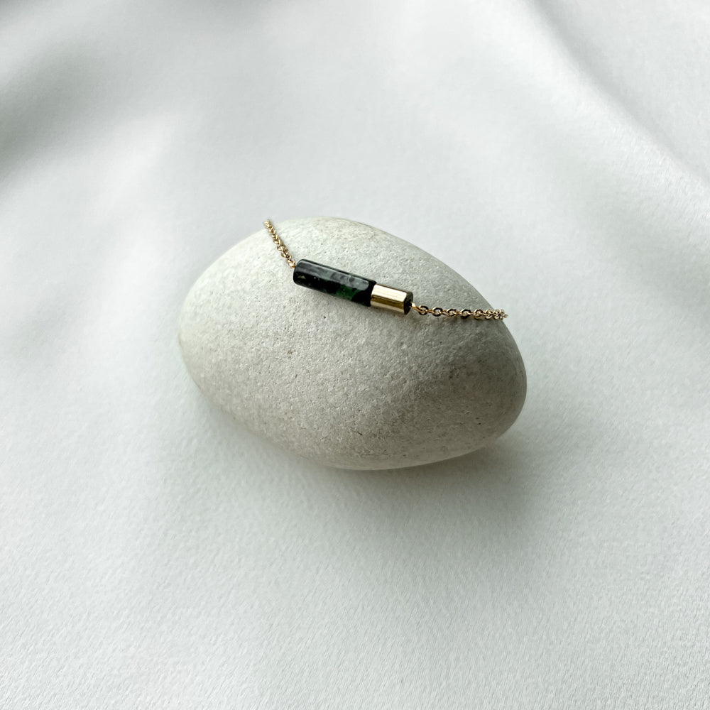 Natural stones minimal bracelets_gold plated stainless steel