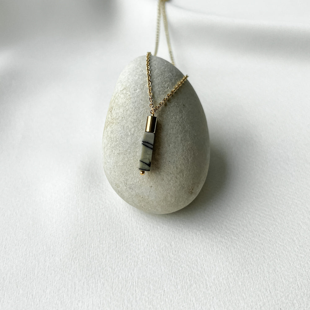 Picasso jasper chain necklace