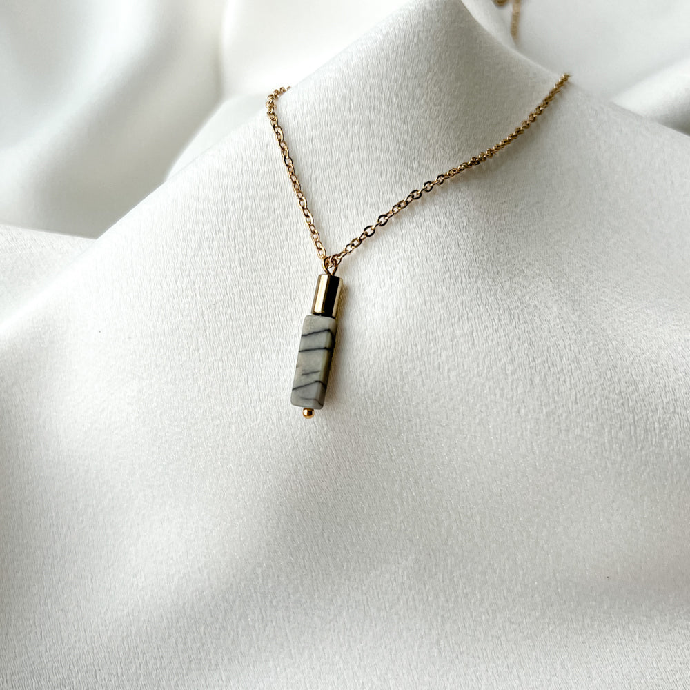 Picasso jasper chain necklace
