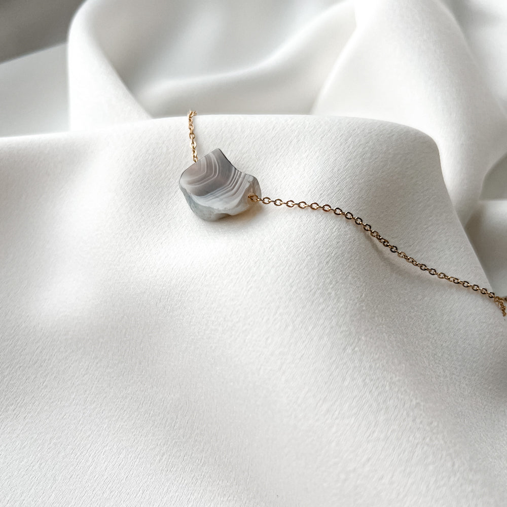 Agate chain necklace