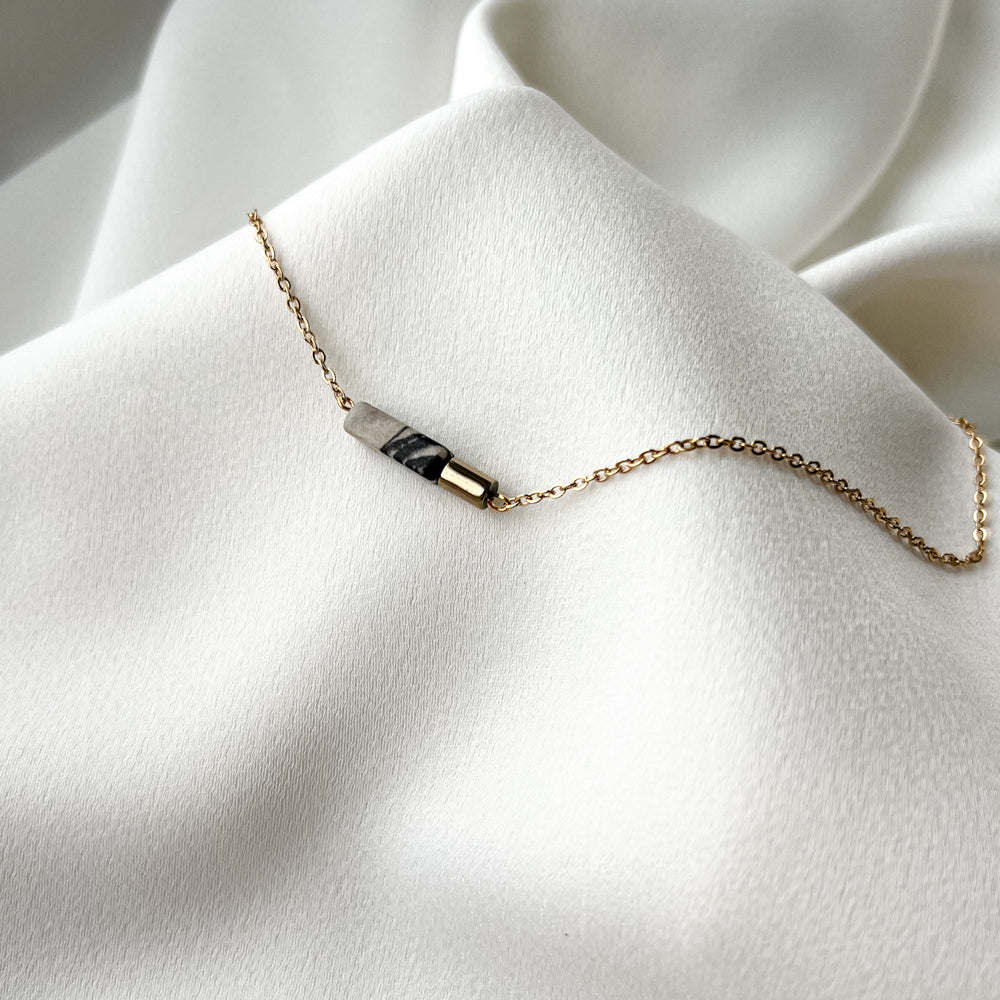 Picasso jasper chain necklace