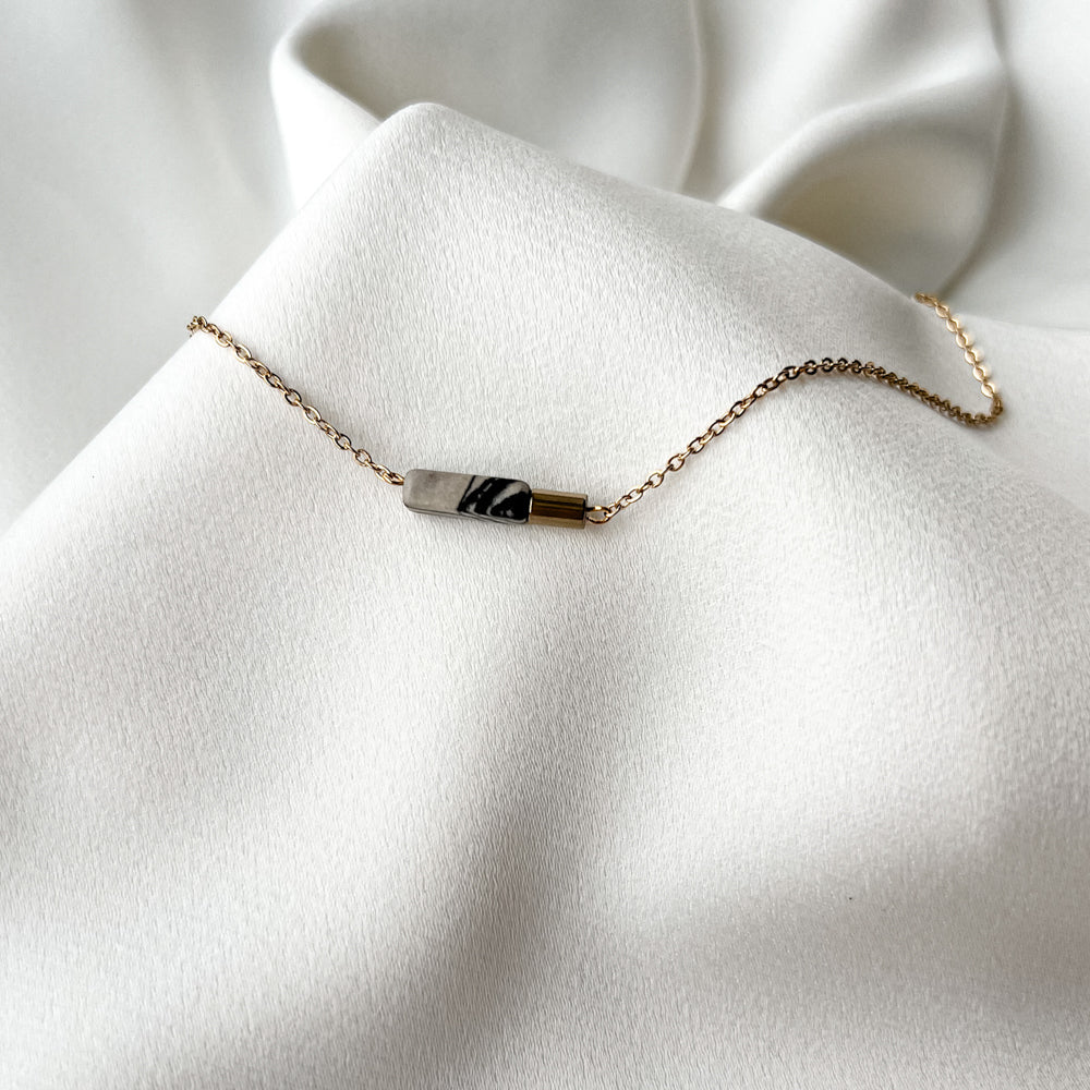 Picasso jasper chain necklace