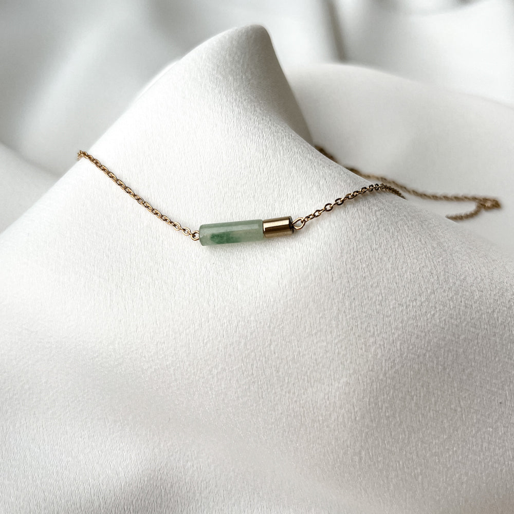 Aventurine chain necklace