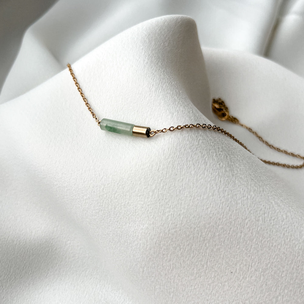 Aventurine chain necklace
