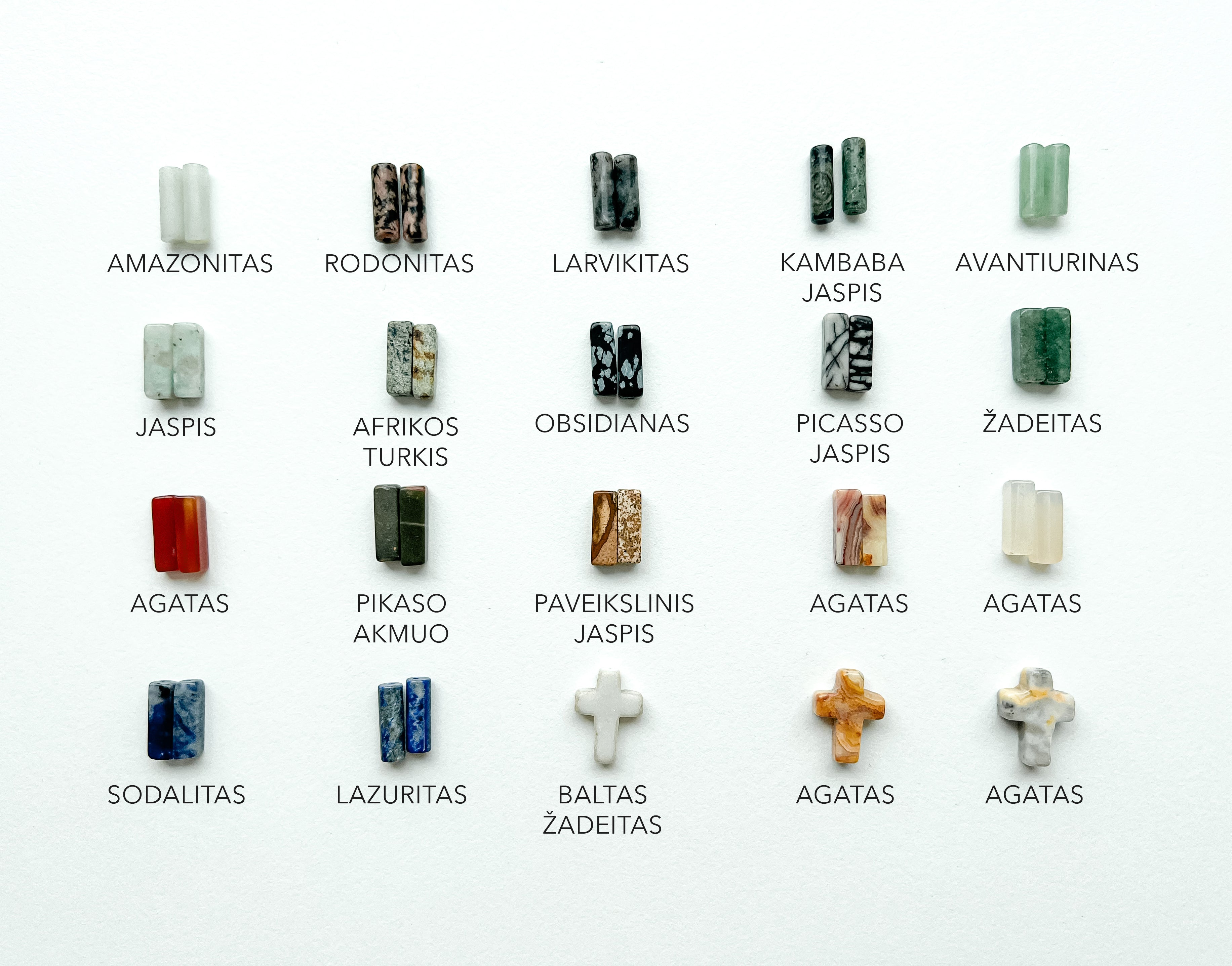 Agate cross chain necklace