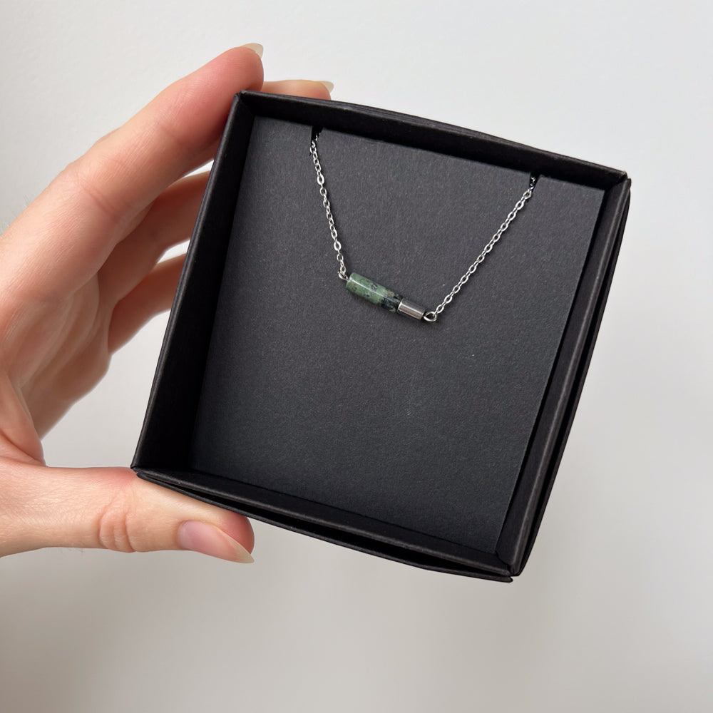 Kambaba jasper chain necklace