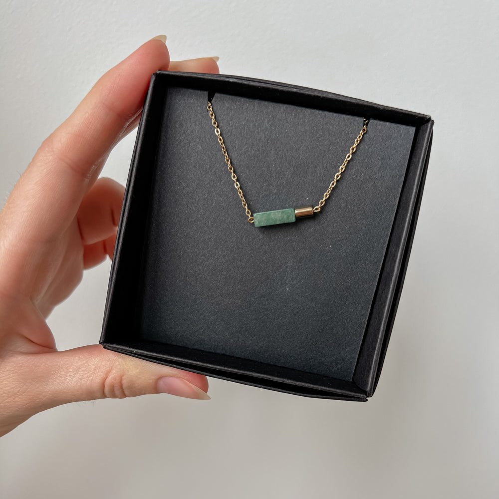 Jade chain necklace