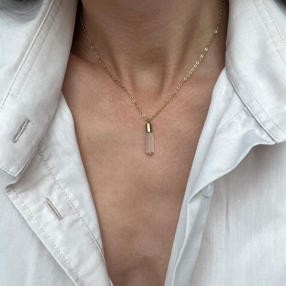 Agate chain necklace