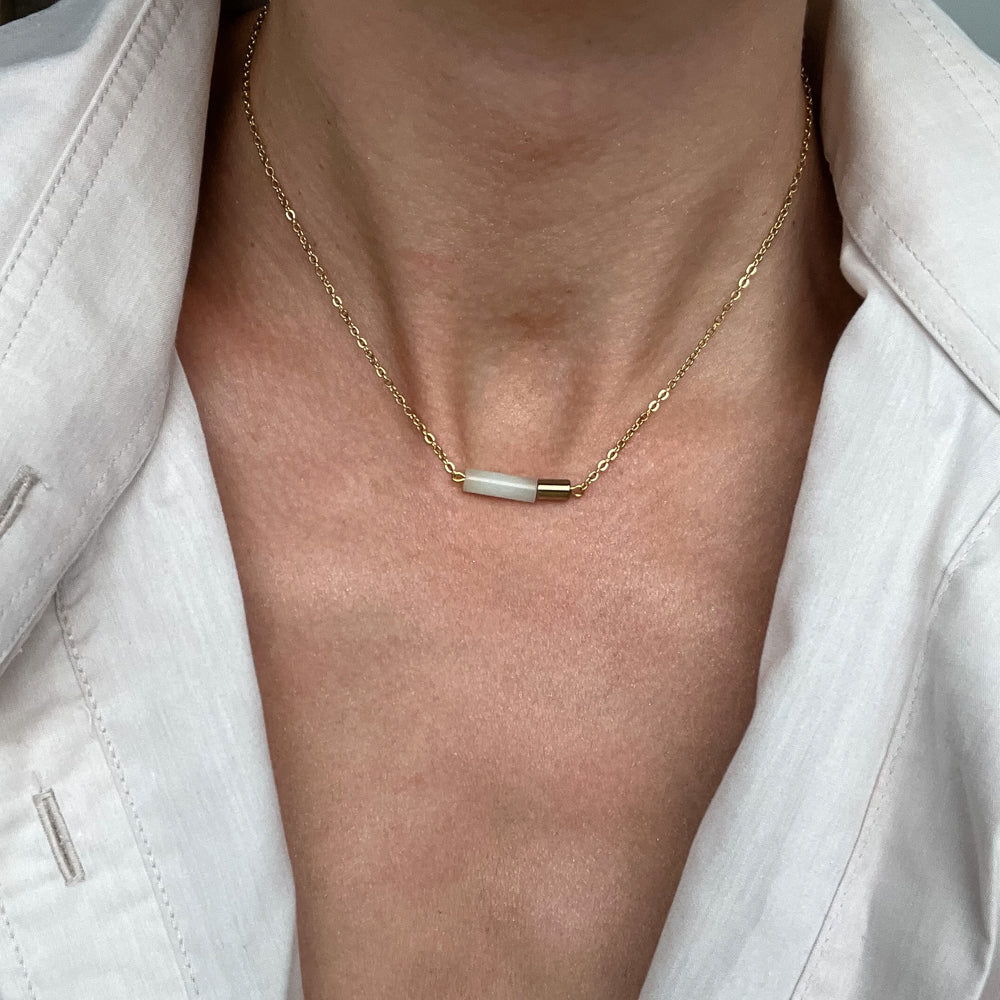 Amazonite chain necklace