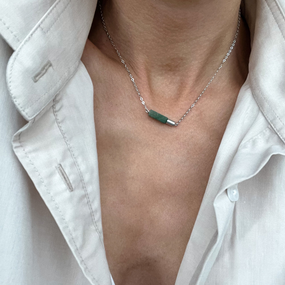 Jade chain necklace