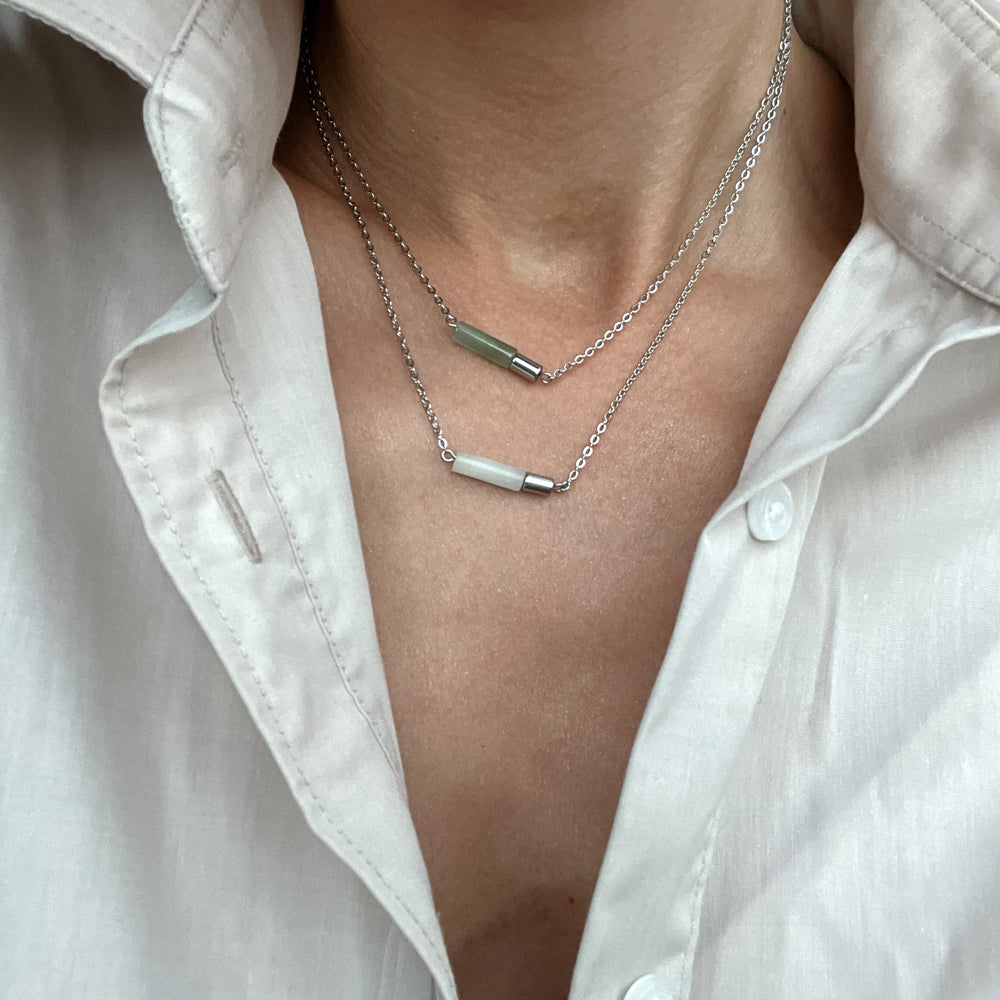Aventurine chain necklace