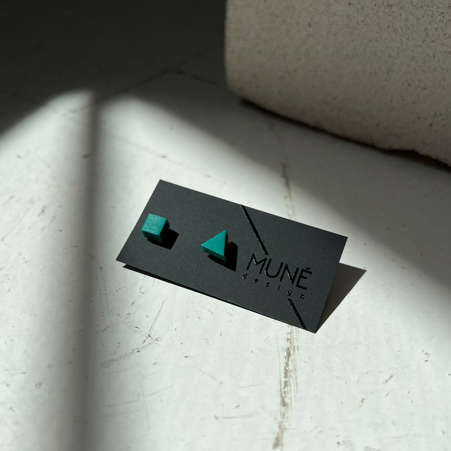 Tiny Stud Earrings - TK_green