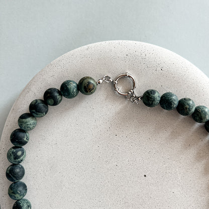 Oversized kambaba jasper necklace