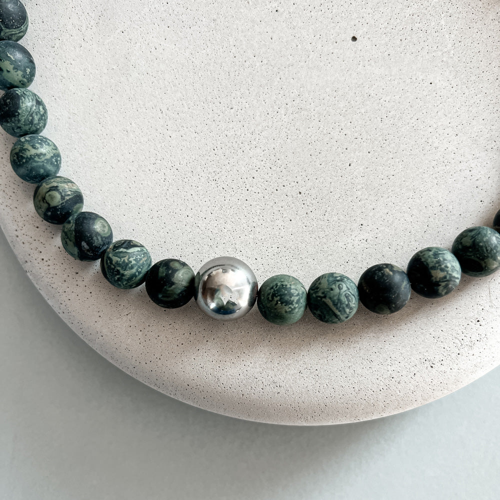 Oversized kambaba jasper necklace