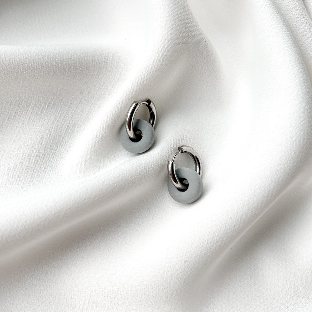 Make your own earrings | Stainless steel hoop earrings with pendants