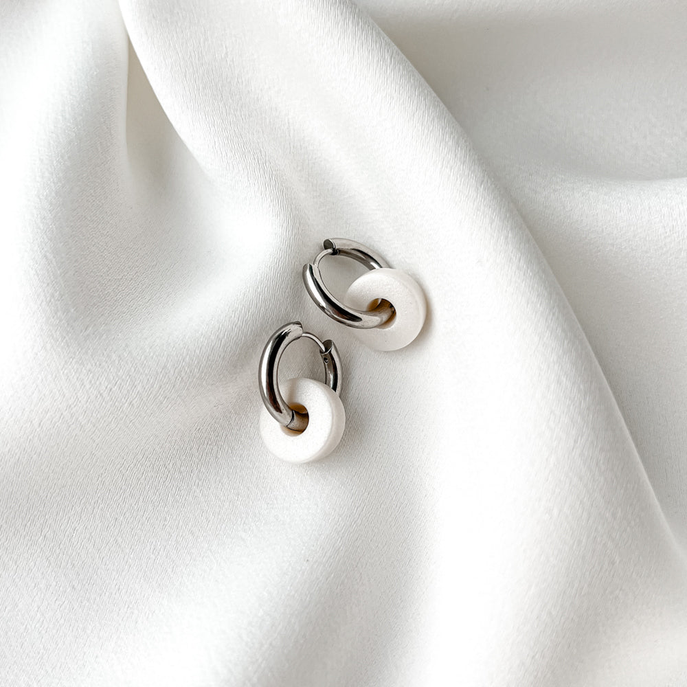 Make your own earrings | Stainless steel hoop earrings with pendants