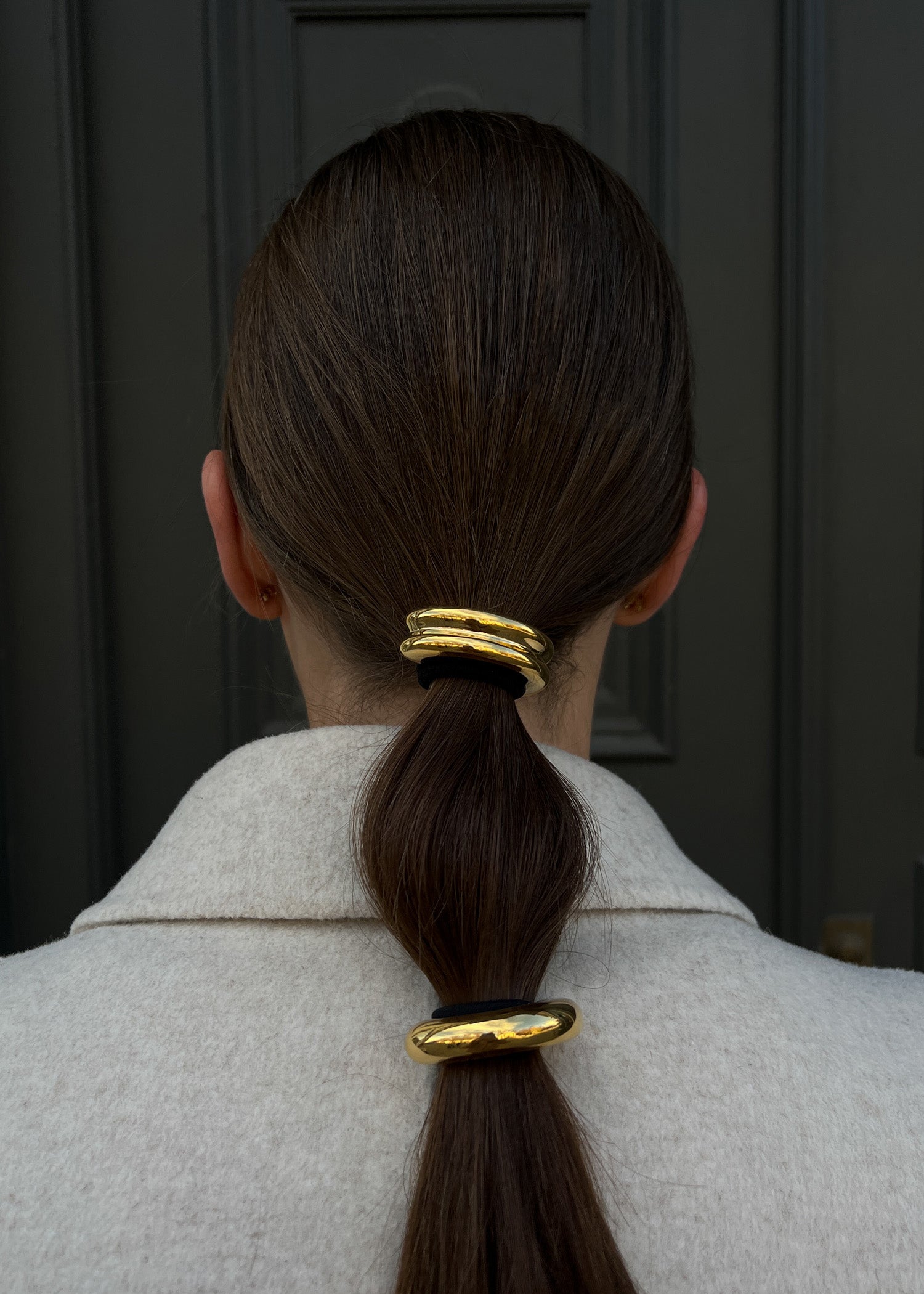 Gold colour hair tie