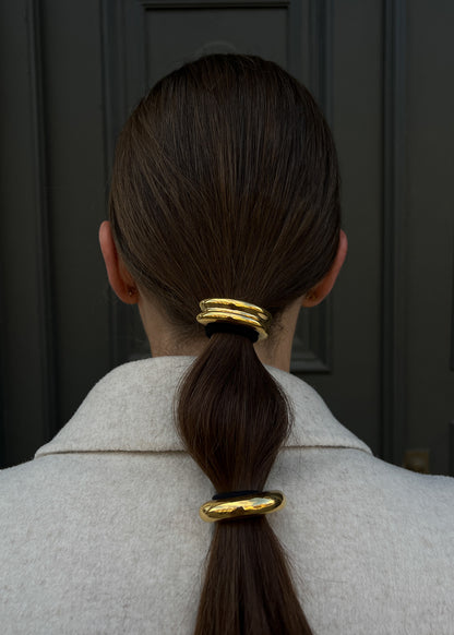 Gold colour hair tie