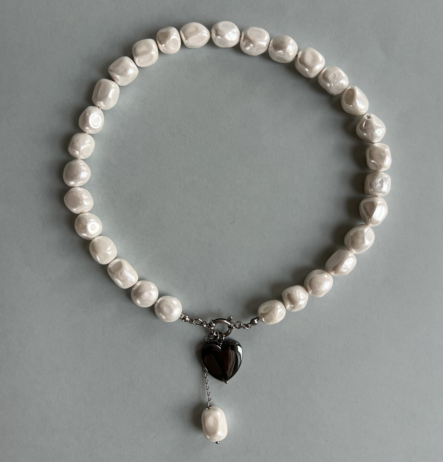 Pearl heart necklace