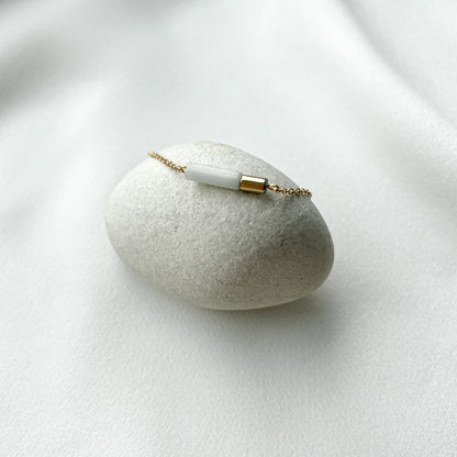 Natural stones minimal bracelets_gold plated stainless steel