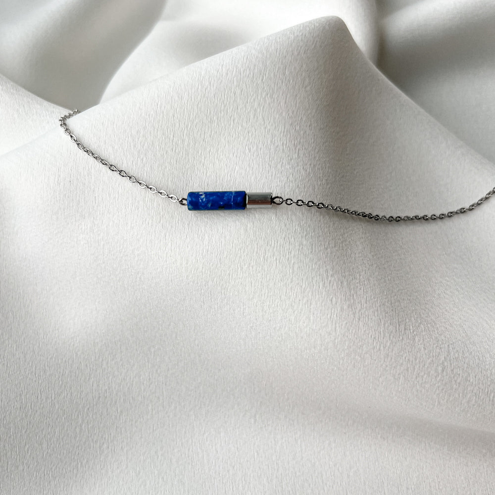 Lazurite chain necklace