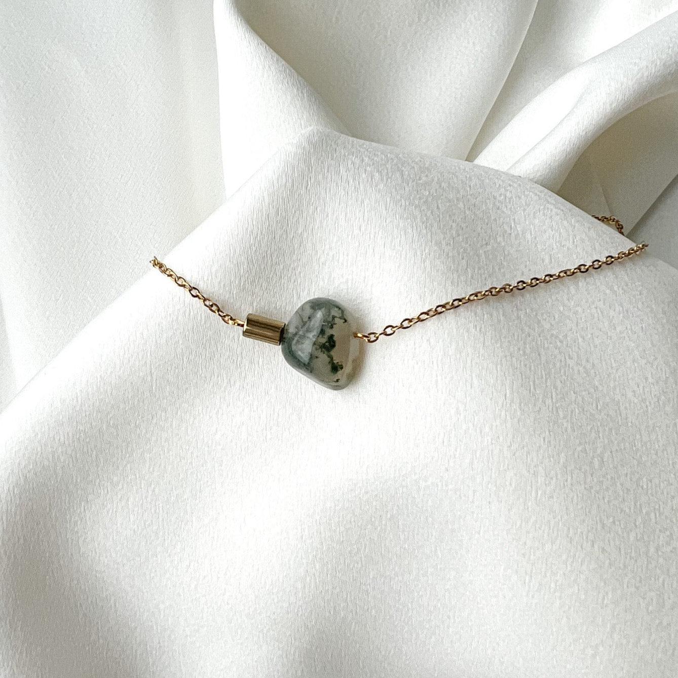 Indian agate chain necklace