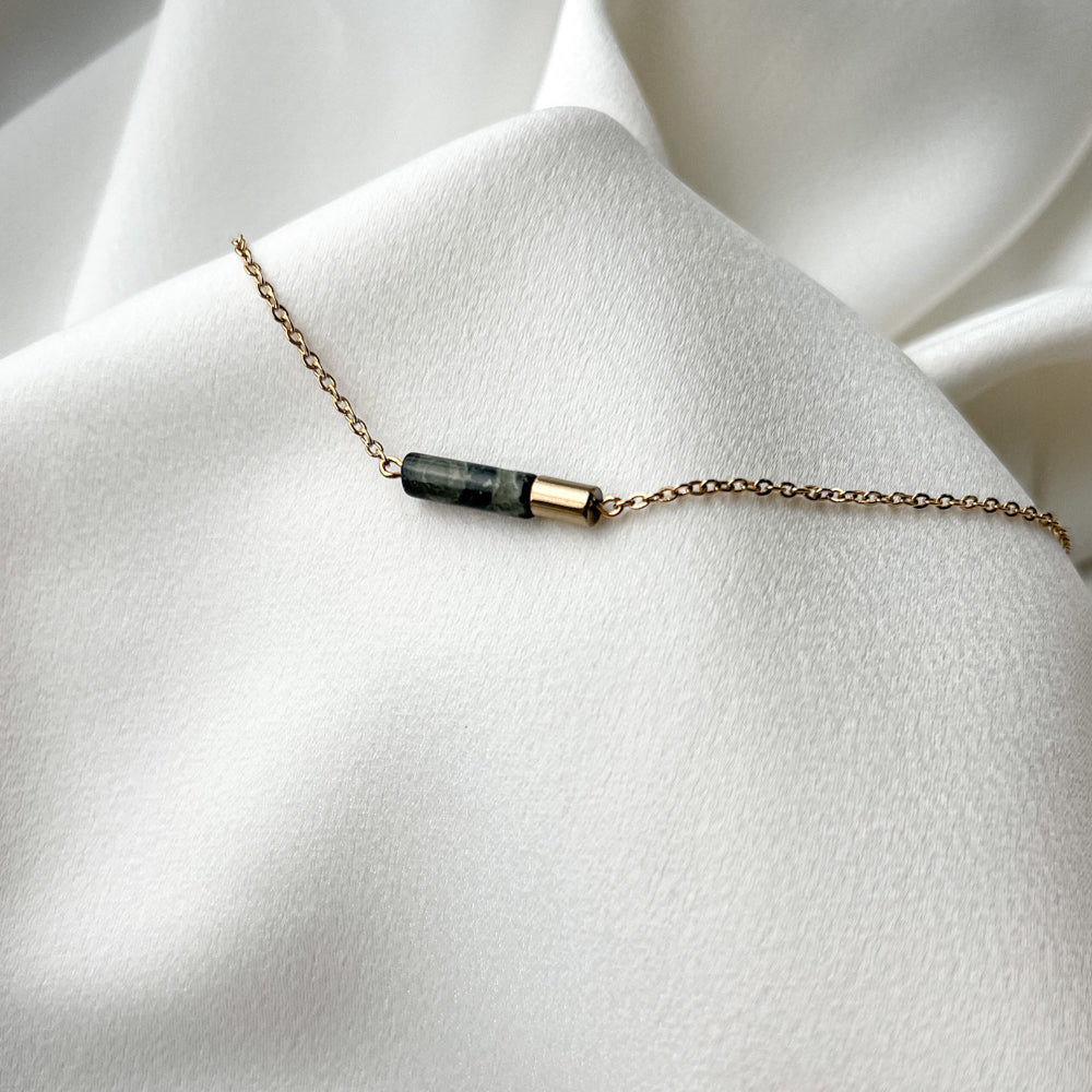 Kambaba jasper chain necklace