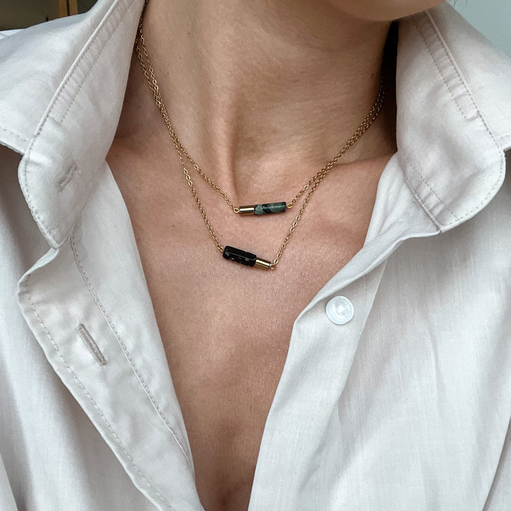 Lavrikite chain necklace