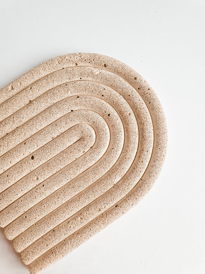 Jesmonite tray Sand stone