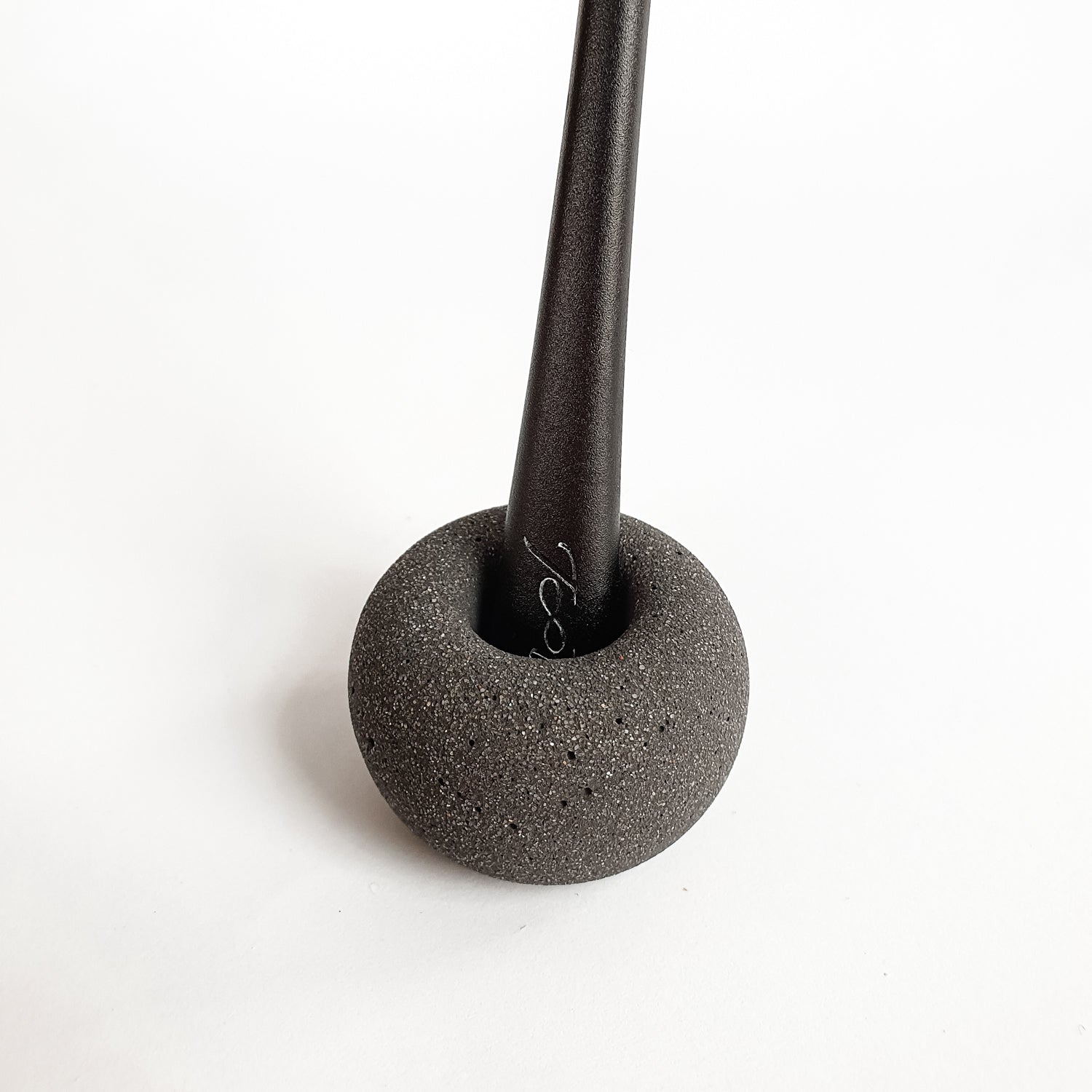 Toothbrush or pen holder Charcoal black