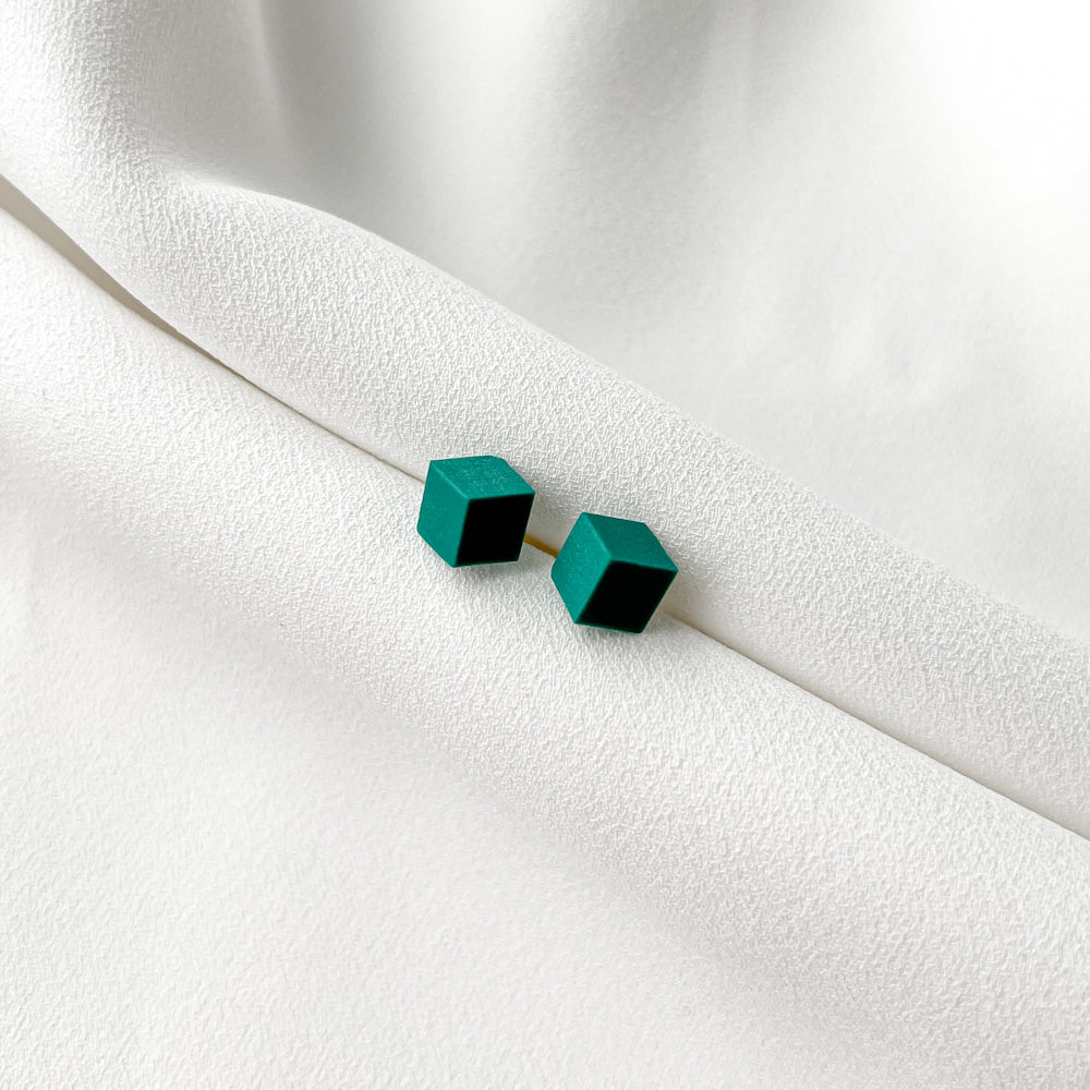 Geometric earrings - KUB_green