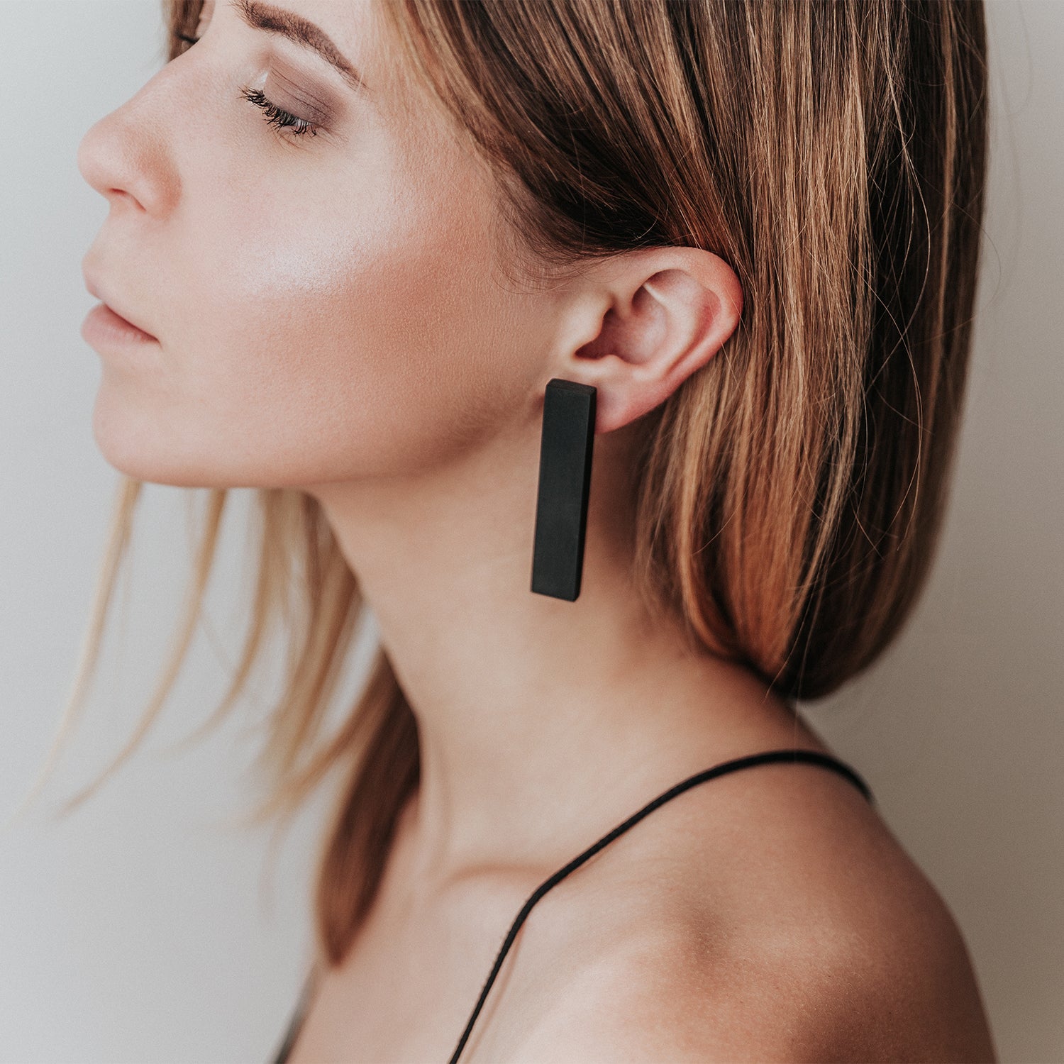 Modern Earrings - Charcoal -