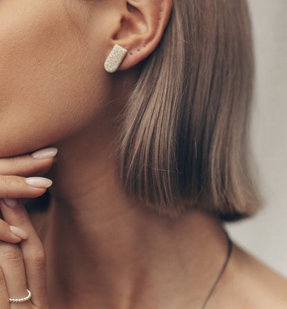 Post earrings Olivia_stripes
